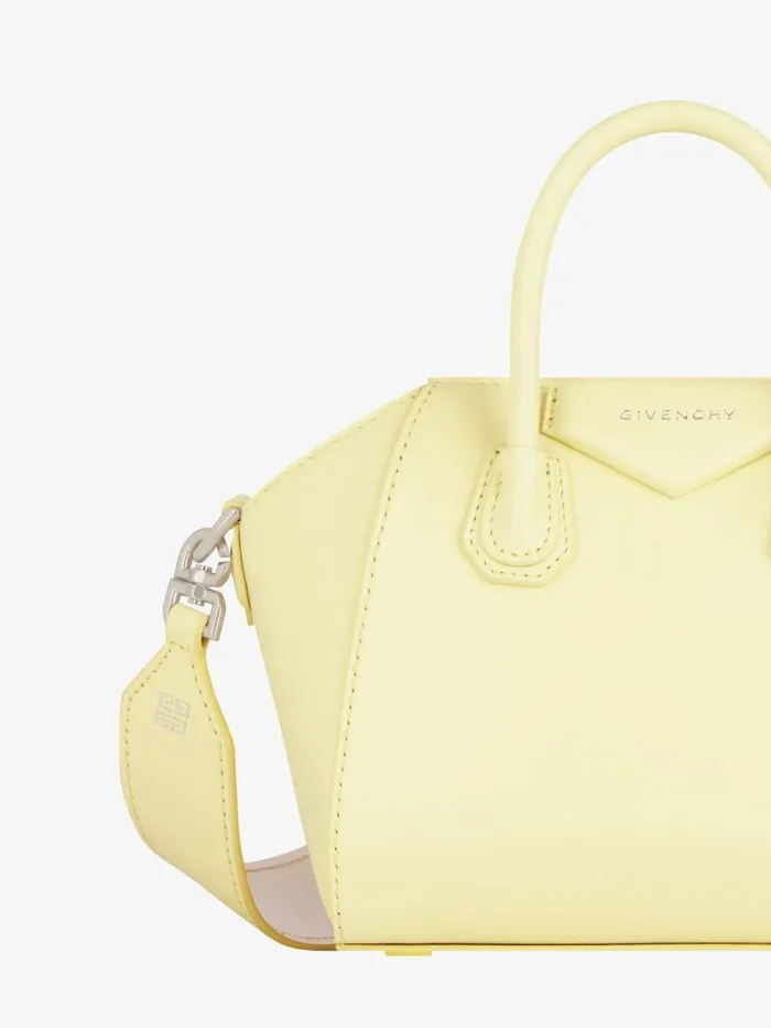 Antigona Toy Bag In Box Leather Soft Yellownatural Beige Women Givenchy Crossbody Bags