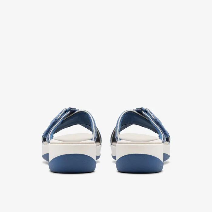 Arla Wave Blue Combination Women Clarks Wedges