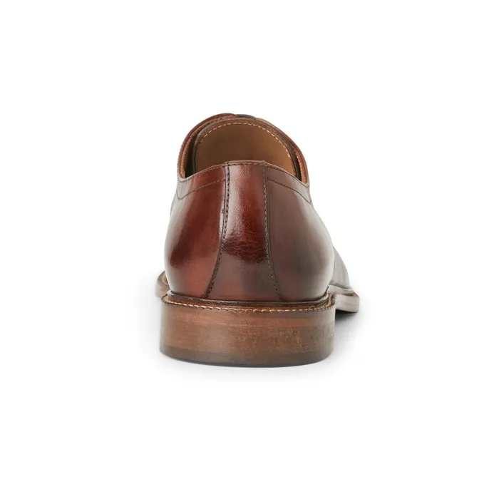 Aydin Cap Toe Leather DerbyCognac Men Bruno Magli Dress Shoes