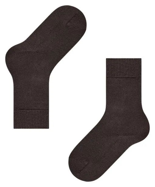Babies and Kids Comfort Wool Kids Socks Dark Brown FALKE Socks