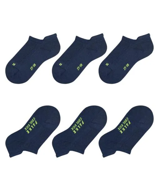 Babies and Kids Cool Kick 3Pack Kids Sneaker Socks Marine FALKE Ankle Socks
