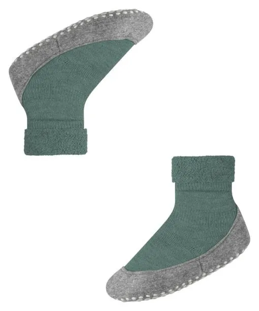Babies and Kids Cosyshoe Teens Kids Slippers Dark Jade FALKE House Socks