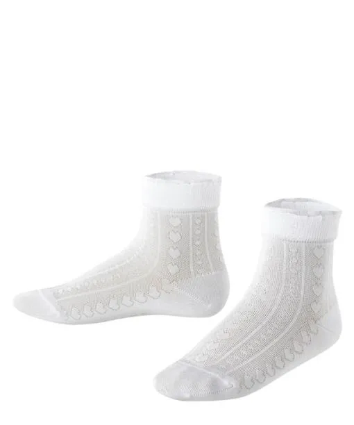 Babies and Kids Romantic Net Kids Socks White FALKE Socks