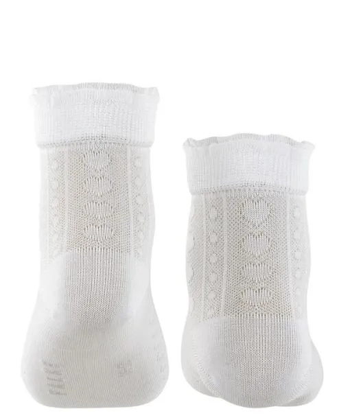Babies and Kids Romantic Net Kids Socks White FALKE Socks