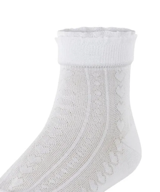 Babies and Kids Romantic Net Kids Socks White FALKE Socks