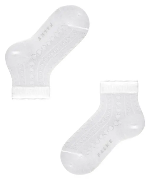 Babies and Kids Romantic Net Kids Socks White FALKE Socks
