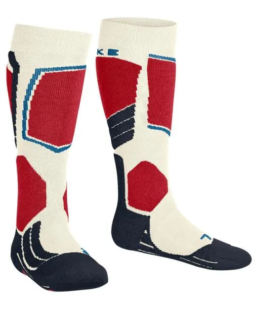 Babies and Kids SK2 Intermediate Kids Skiing Kneehigh Socks Off FALKE Ski Socks