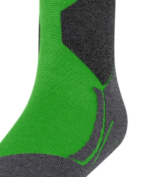 Babies and Kids SK4 Advanced Kids Skiing Kneehigh Socks Vivid Green FALKE Ski Socks