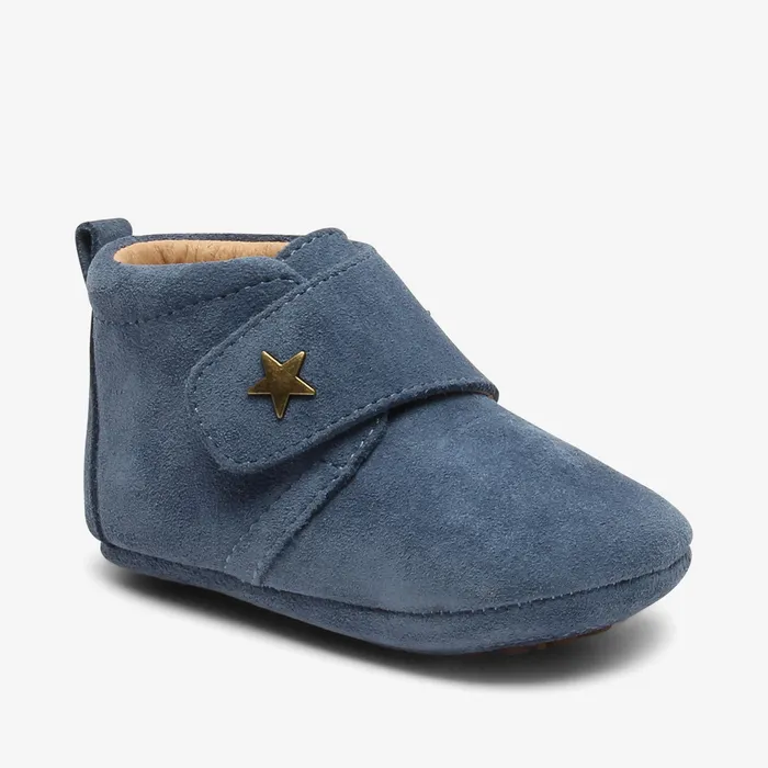 baby star blue Blue Slippers bisgaardshoes BABY