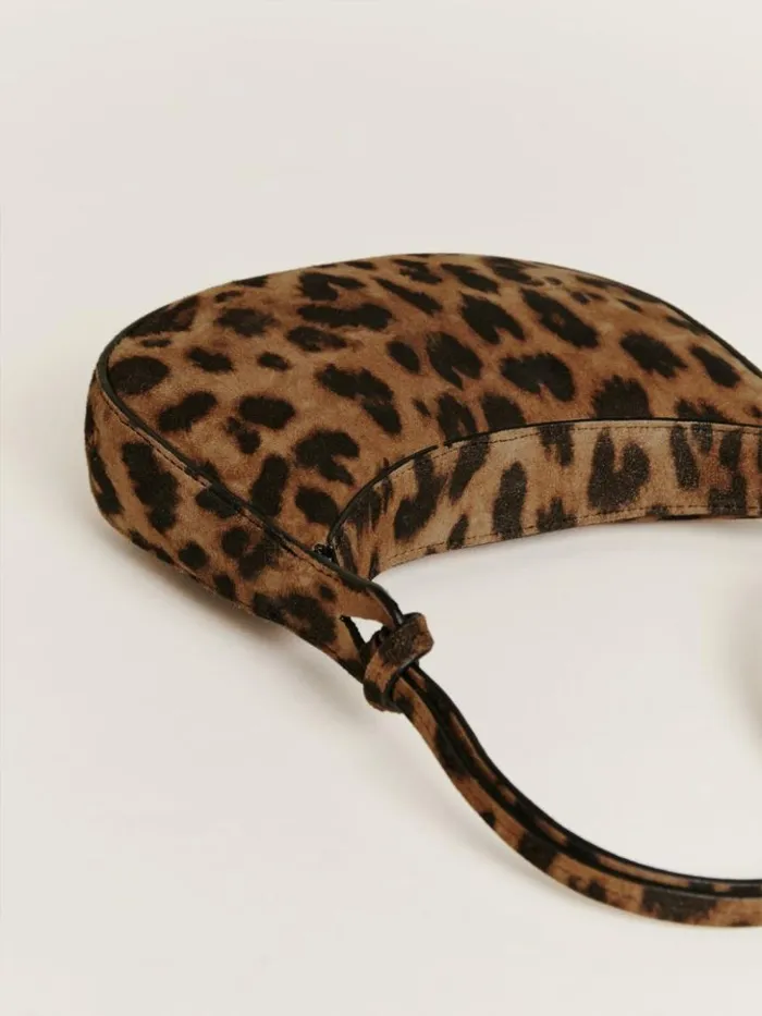 Bags The Reformation Mini Rosetta Shoulder Bag Leopard Suede