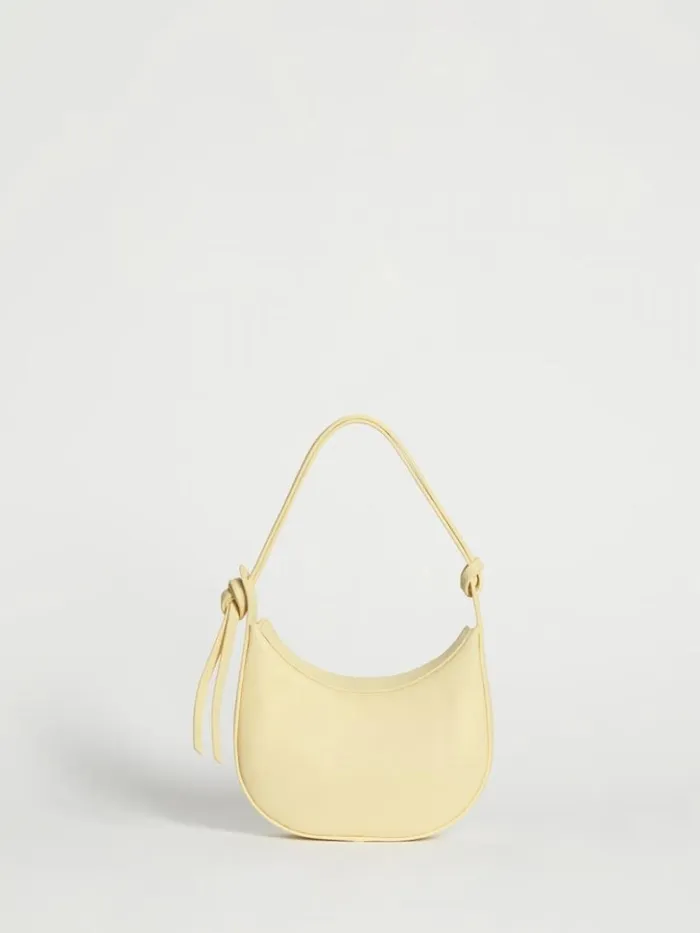 Bags The Reformation Mini Rosetta Shoulder Bag Parmesan