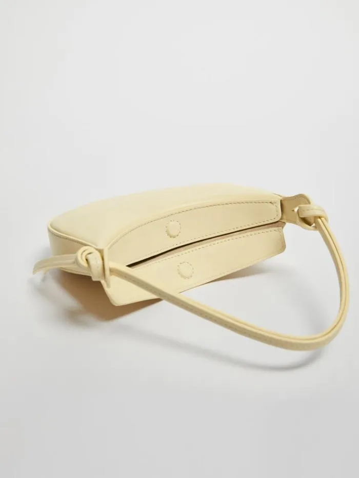 Bags The Reformation Mini Rosetta Shoulder Bag Parmesan