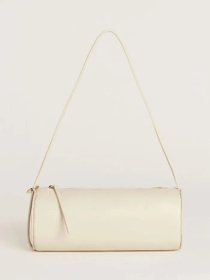 Bags The Reformation Simona Cylinder Bag Cream Puff Leather