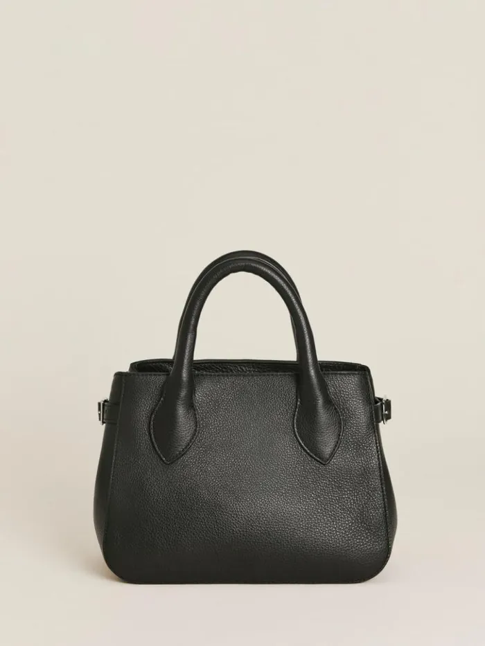 Bags The Reformation Small Patrizia Satchel Bag Black Tumbled
