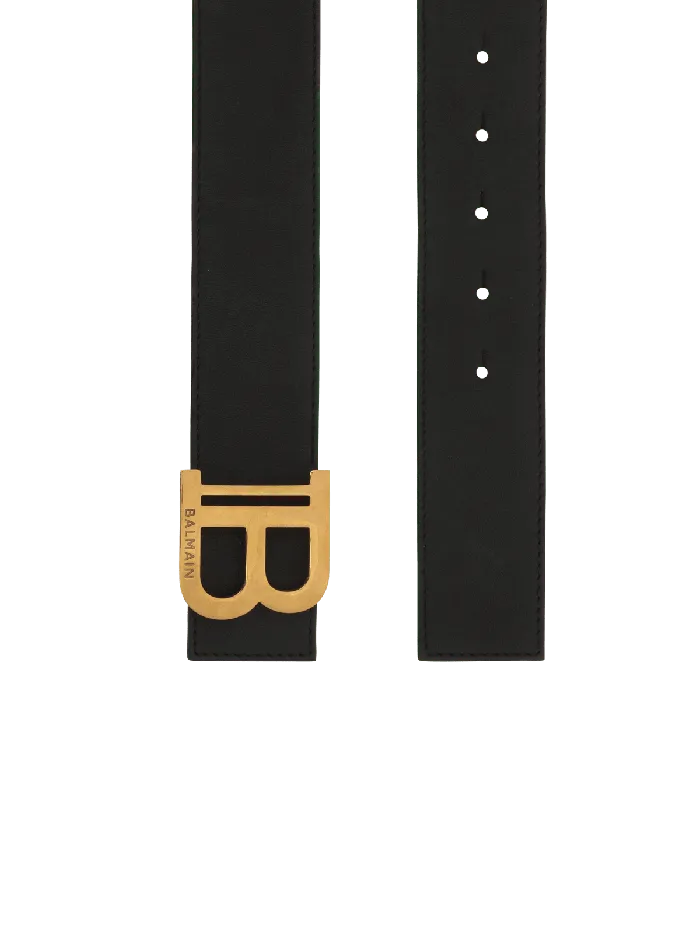 Balmain Belts Women BBelt In Leather Black