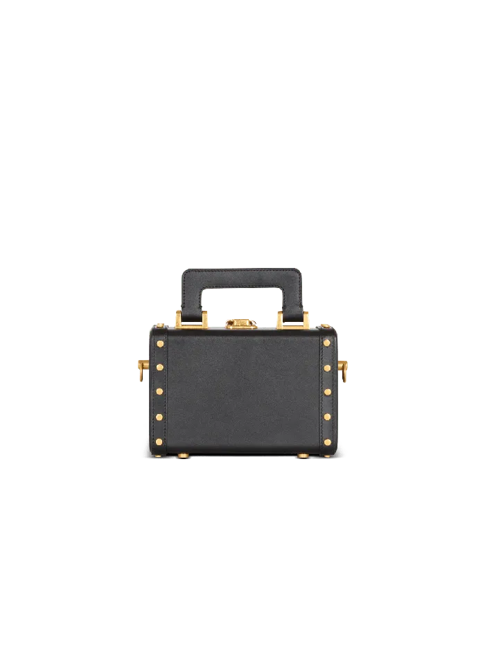Balmain CrossBody Bags Men Camera Case Bag In Box Leather Black