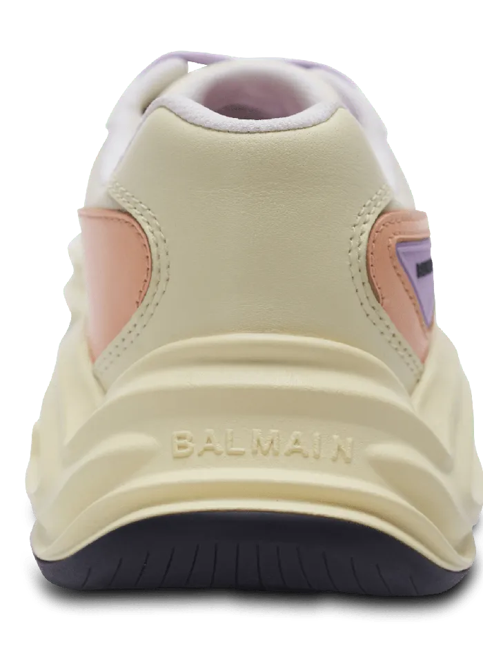 Balmain Sneakers Women RunRow Leather And Nylon Sneakers Multicolor