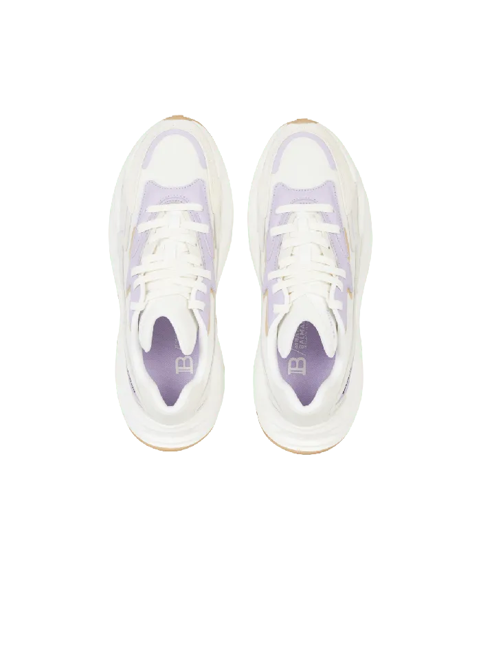 Balmain Sneakers Women RunRow Leather Sneakers Beige