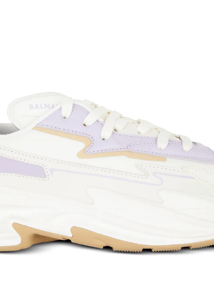 Balmain Sneakers Women RunRow Leather Sneakers Beige