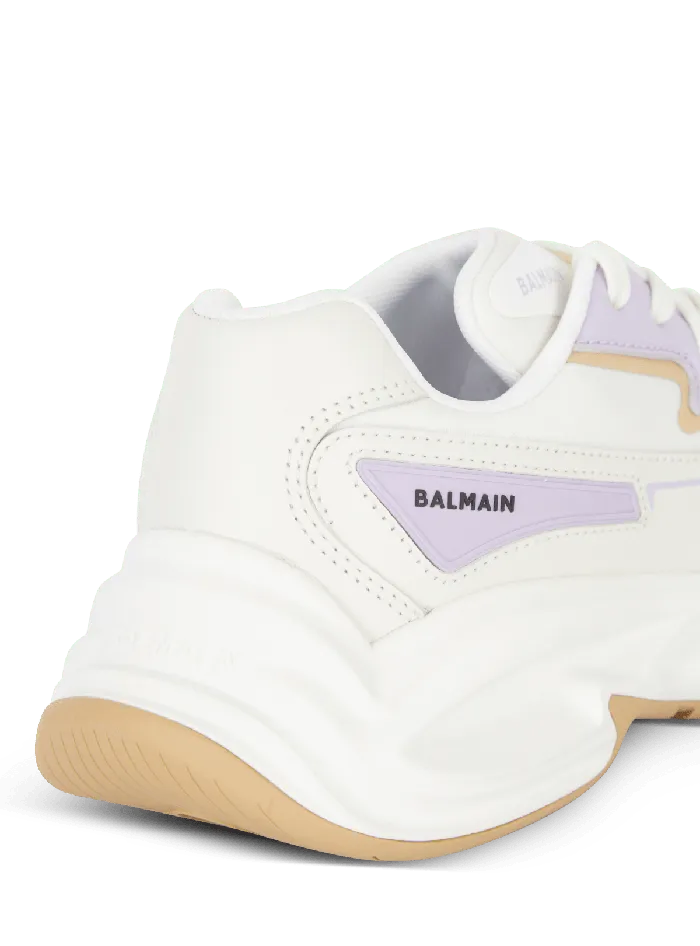 Balmain Sneakers Women RunRow Leather Sneakers Beige