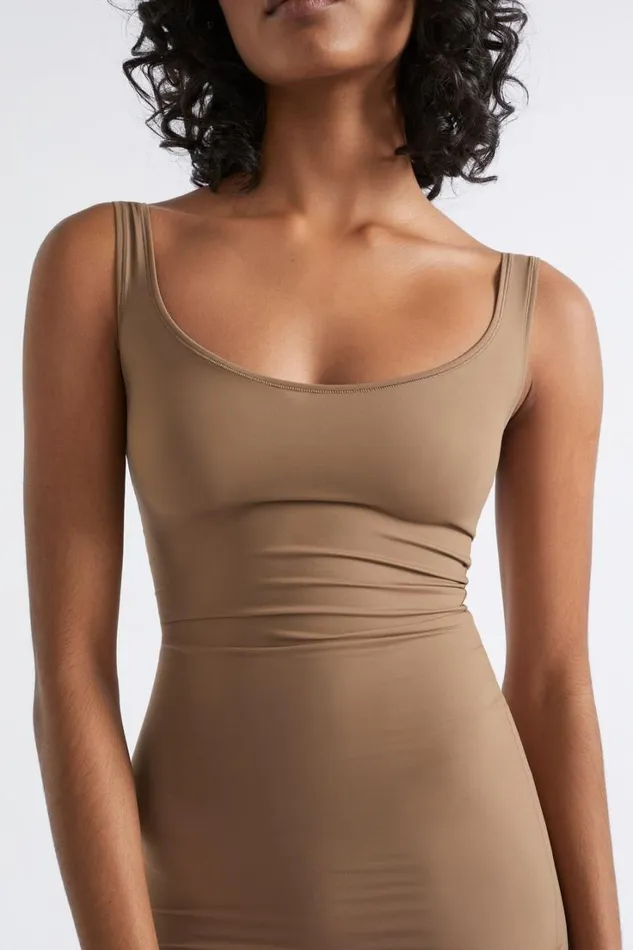 Basics Woman Seed Heritage Basic Slip Dress Mocha