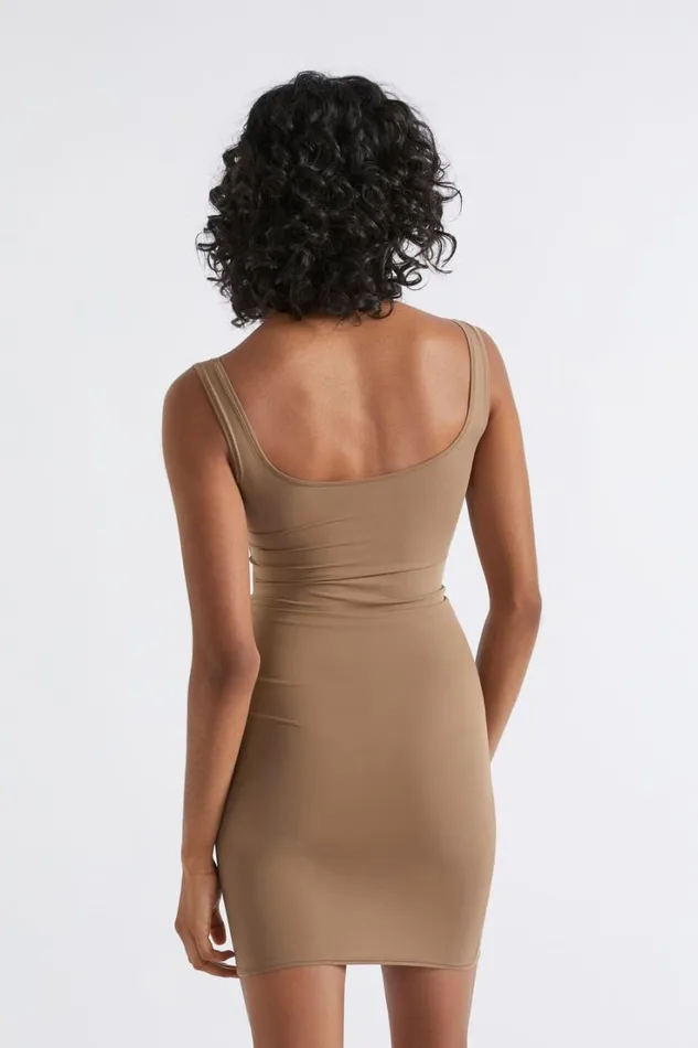 Basics Woman Seed Heritage Basic Slip Dress Mocha