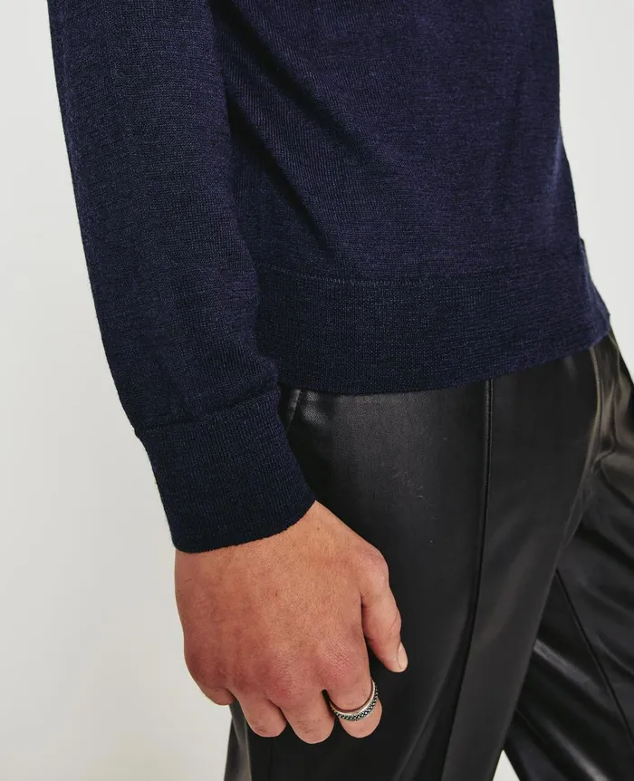 Beck Crew Deep Navy Men AG Jeans Sweatshirts Beck Crew Deep Navy Men AG Jeans Sweatshirts