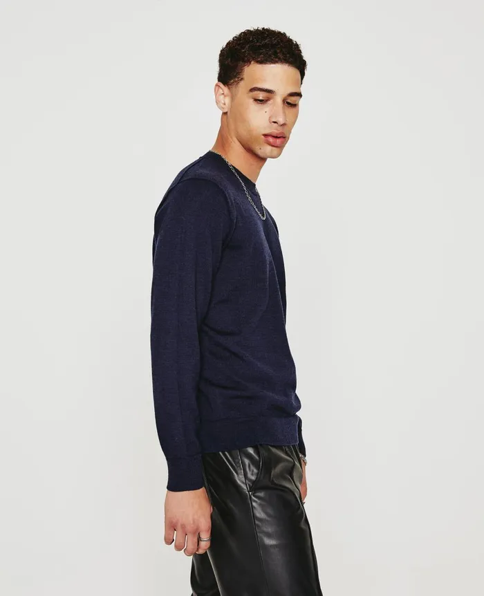 Beck Crew Deep Navy Men AG Jeans Sweatshirts Beck Crew Deep Navy Men AG Jeans Sweatshirts