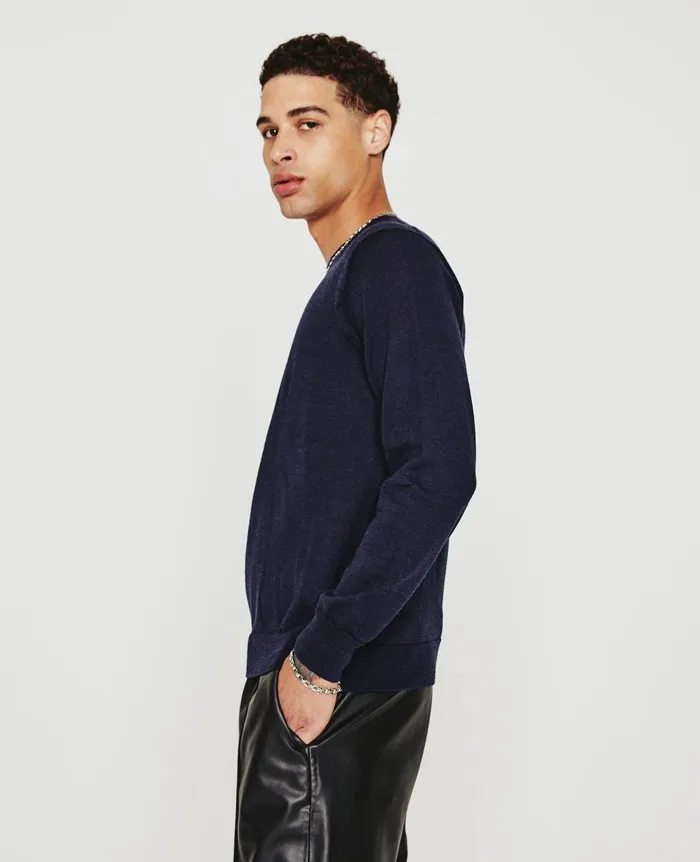 Beck Crew Deep Navy Men AG Jeans Sweatshirts Beck Crew Deep Navy Men AG Jeans Sweatshirts