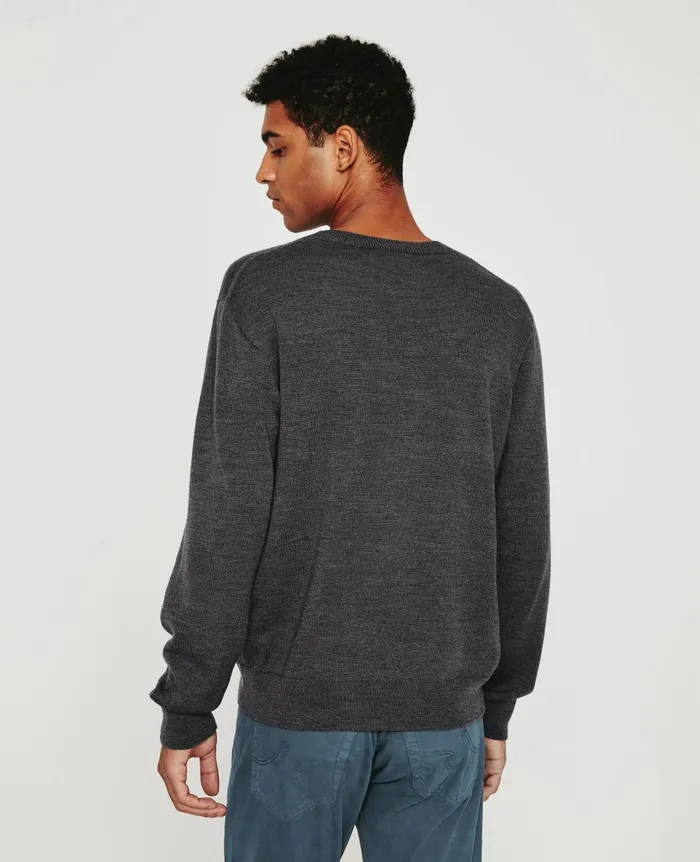 Beck Crew Heather Charcoal Men AG Jeans Sweatshirts Beck Crew Heather Charcoal Men AG Jeans Sweatshirts