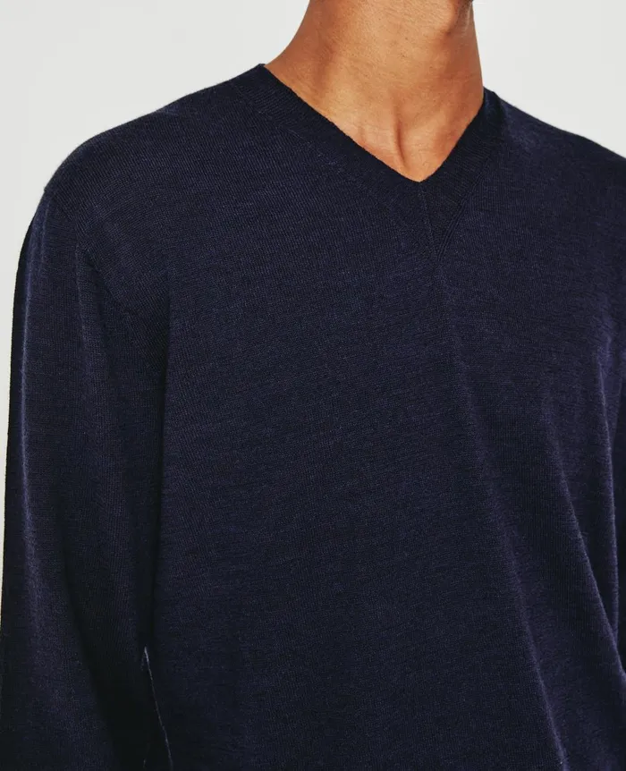 Beck Vee Deep Navy Men AG Jeans Sweatshirts Beck Vee Deep Navy Men AG Jeans Sweatshirts