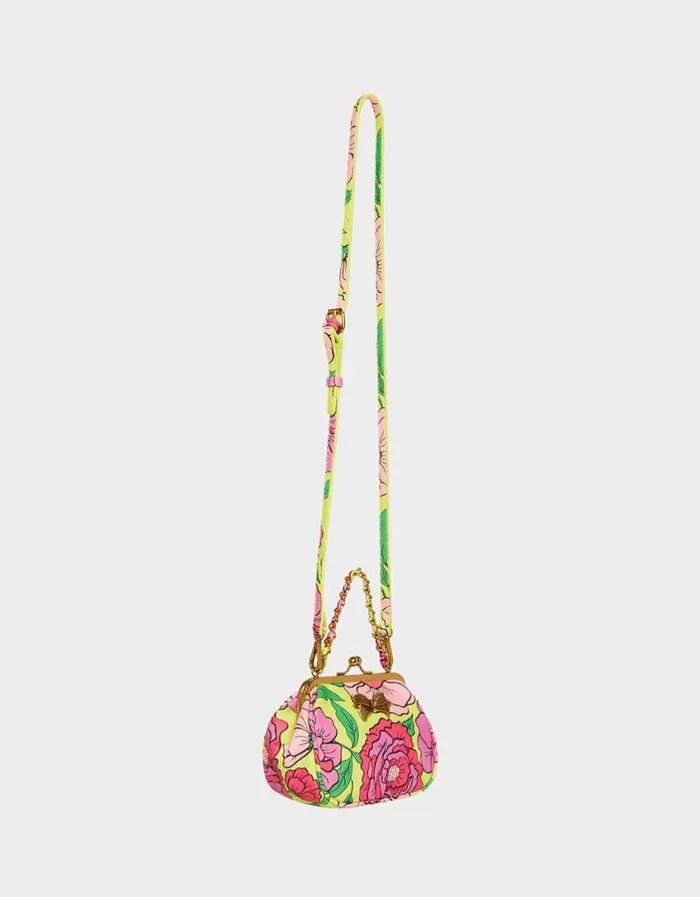 Betsey Johnson Women LIL039 NUGGET KISS LOCK BAG FLORAL Floral Betsey Johnson Women LIL039 NUGGET KISS LOCK BAG FLORAL Floral