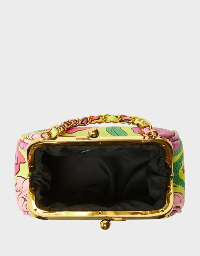 Betsey Johnson Women LIL039 NUGGET KISS LOCK BAG FLORAL Floral Betsey Johnson Women LIL039 NUGGET KISS LOCK BAG FLORAL Floral