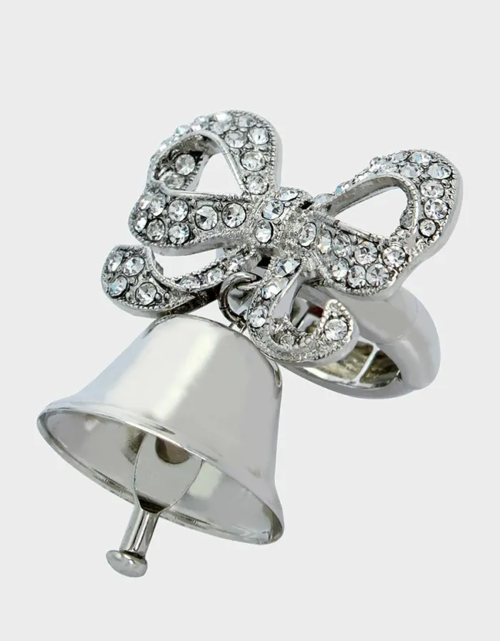 Betsey Johnson Women PRENUP BELL RING CRYSTAL Betsey Johnson Women PRENUP BELL RING CRYSTAL