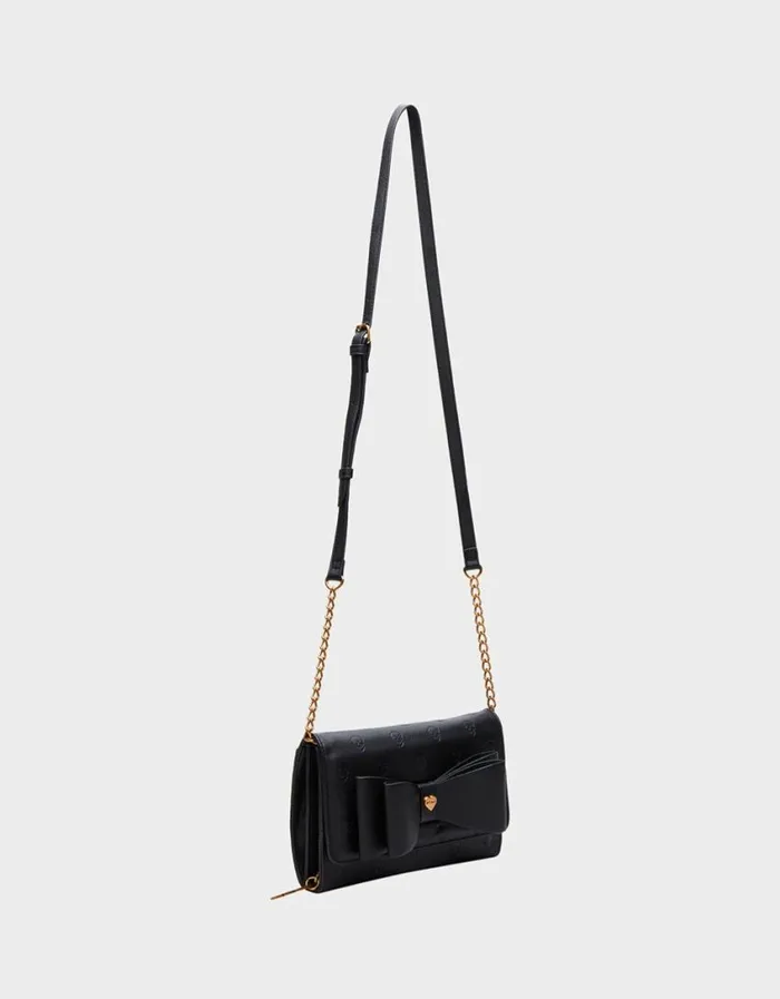 Betsey Johnson Women SKULLICIOUS WALLET WITH CHAIN BLACK Betsey Johnson Women SKULLICIOUS WALLET WITH CHAIN BLACK