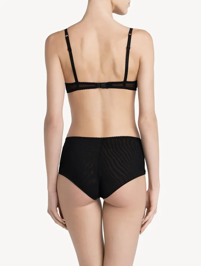 Black Lace Nonwired Bra Lingerie La Perla Triangle