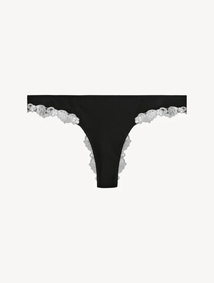 Black Silk Brazilian Briefs With Ivory Frastaglio Lingerie La Perla Brazilian Black Silk Brazilian Briefs With Ivory Frastaglio Lingerie La Perla Brazilian
