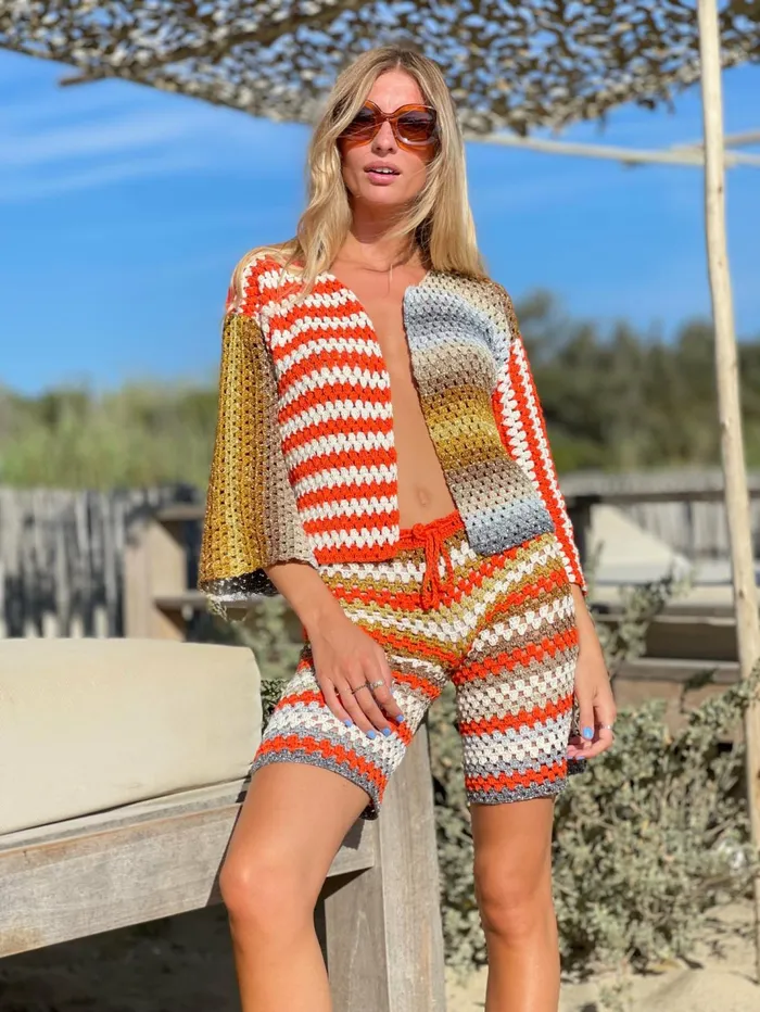 Boleros Women Rose Carmine BOLERO JOKER ORANGE ECRU