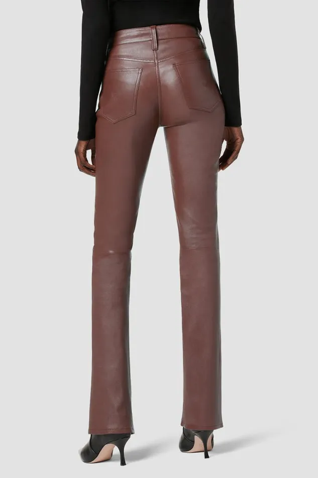 Bootcut Women Hudson Jeans Barbara HighRise Baby Bootcut Leather Pant Cinnamon Bootcut Women Hudson Jeans Barbara HighRise Baby Bootcut Leather Pant Cinnamon