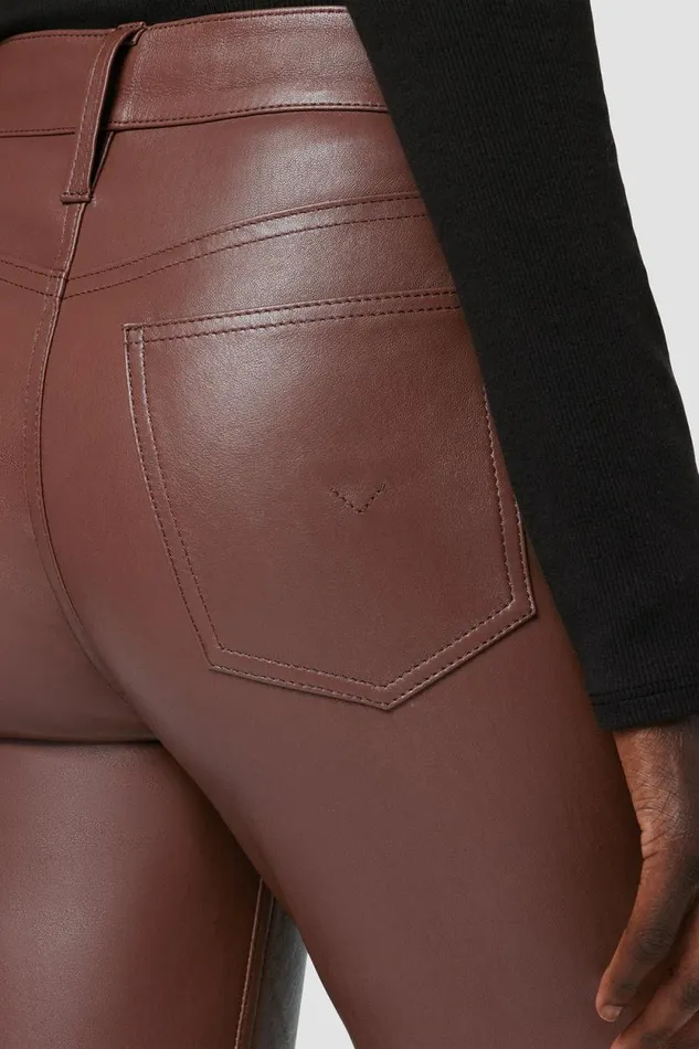 Bootcut Women Hudson Jeans Barbara HighRise Baby Bootcut Leather Pant Cinnamon Bootcut Women Hudson Jeans Barbara HighRise Baby Bootcut Leather Pant Cinnamon
