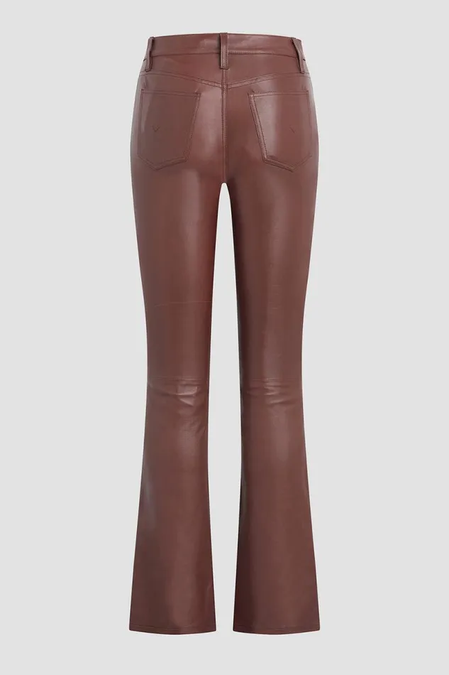 Bootcut Women Hudson Jeans Barbara HighRise Baby Bootcut Leather Pant Cinnamon Bootcut Women Hudson Jeans Barbara HighRise Baby Bootcut Leather Pant Cinnamon