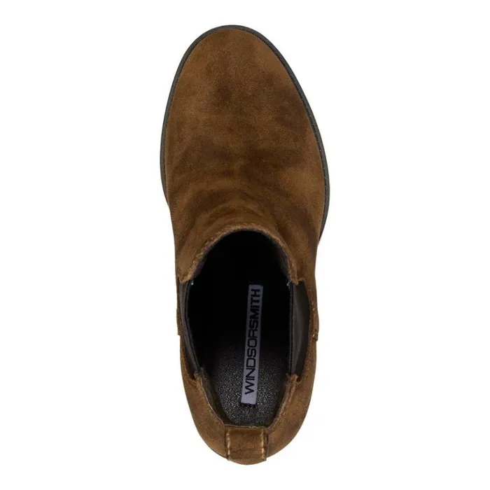 Boots Women Windsor Smith VARSITY TAN SUEDE BOOTS Boots Women Windsor Smith VARSITY TAN SUEDE BOOTS