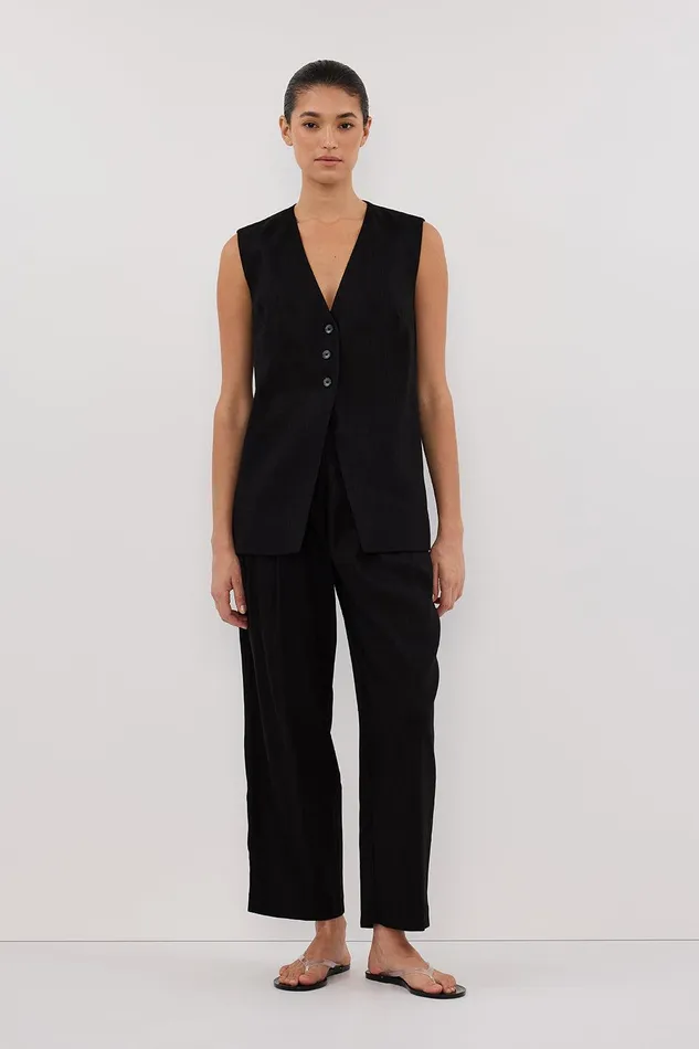 BRAX BLACK TAPERED PANT Women DISSH Pants