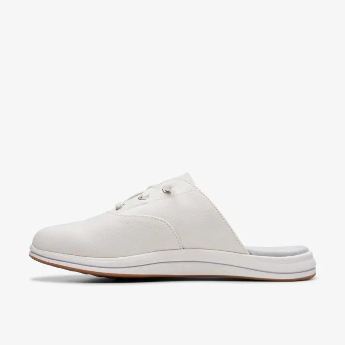 Breeze Clara White Women Clarks SlipOns