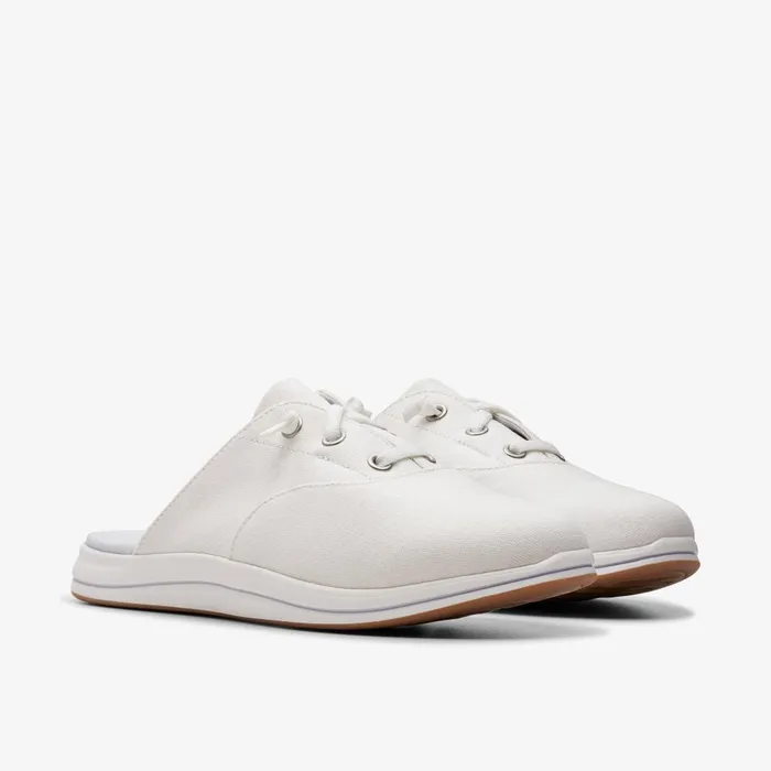 Breeze Clara White Women Clarks SlipOns