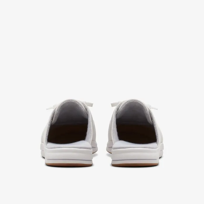Breeze Clara White Women Clarks SlipOns