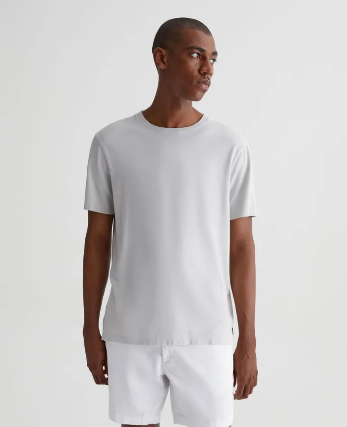 Bryce Crew Silver Smoke Men AG Jeans Tees