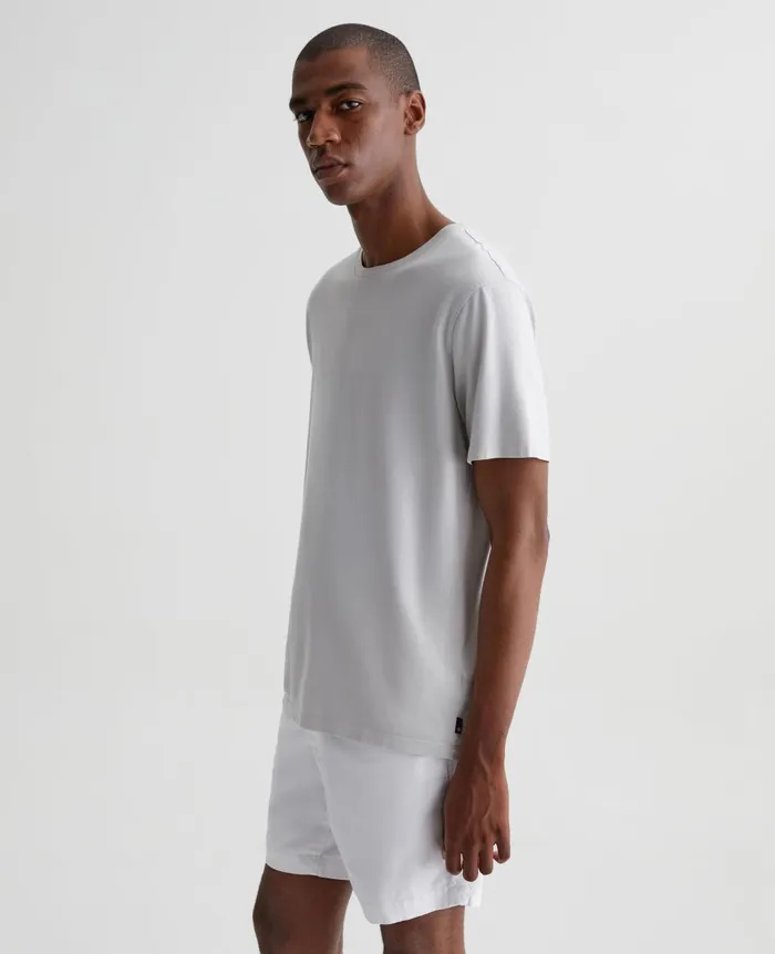 Bryce Crew Silver Smoke Men AG Jeans Tees Bryce Crew Silver Smoke Men AG Jeans Tees