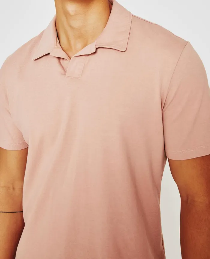 Bryce Johnny Collar Rose Cloud Men AG Jeans Polos Bryce Johnny Collar Rose Cloud Men AG Jeans Polos