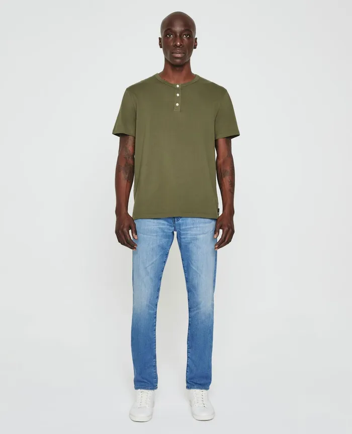 Bryce Short Sleeve Henley Shady Moss Men AG Jeans Tees Bryce Short Sleeve Henley Shady Moss Men AG Jeans Tees